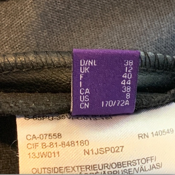 MEXX Stretchy Faux Leather/Fabric Slim-fitting Jeans - Picture 15 of 15